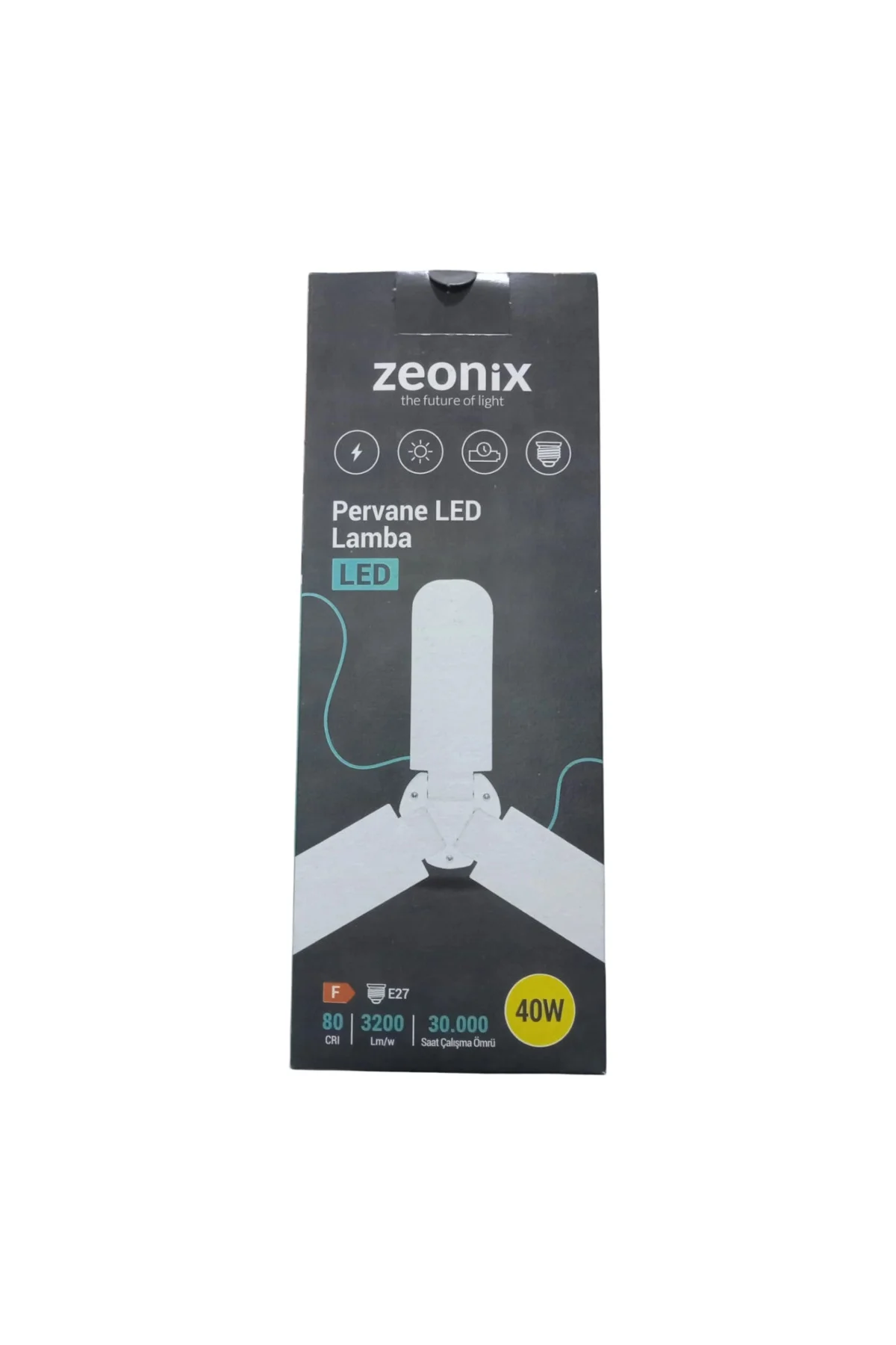 Zeonix 40W 3 Kanatlı Pervane Ampul - Görsel 2