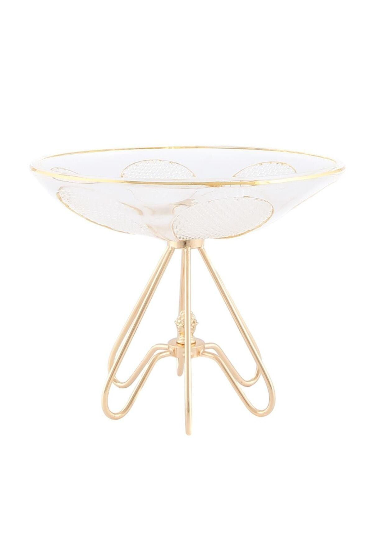 Vitale Zerah Gold Metal Ayaklı Kase Büyük Boy