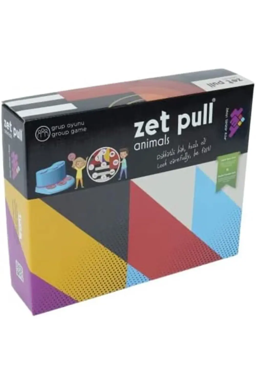 Zet Pull Animals Zeka ve İşitsel Algı Oyunu 3+ Yaş 8 Oyuncu 12007