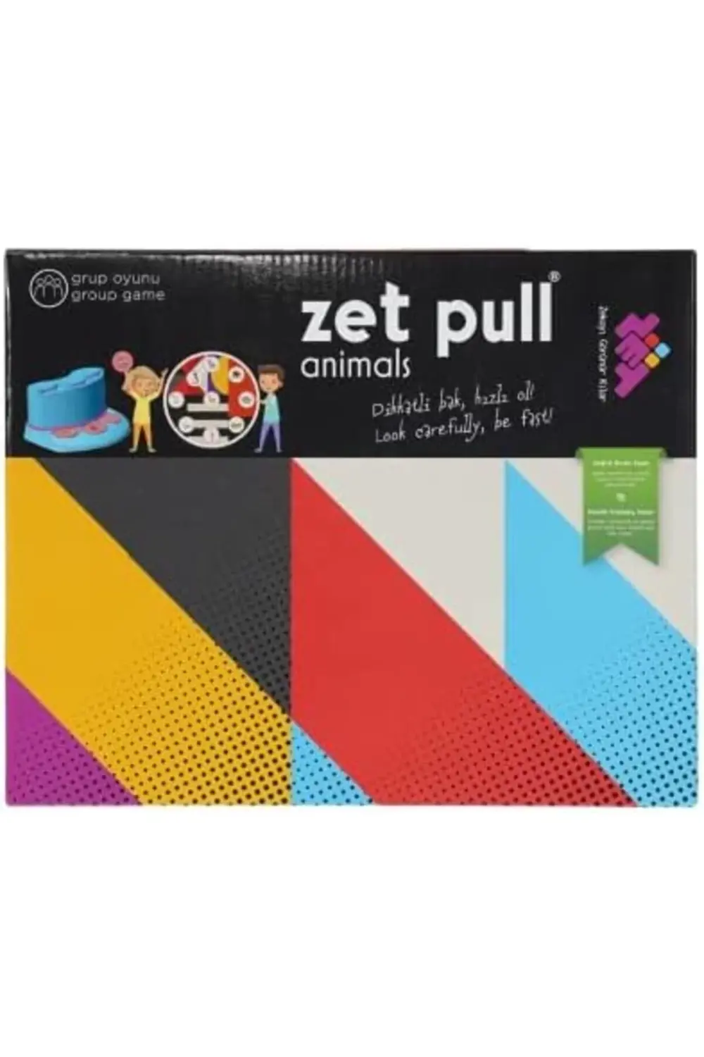 Zet Pull Animals Zeka ve İşitsel Algı Oyunu 3+ Yaş 8 Oyuncu 12007