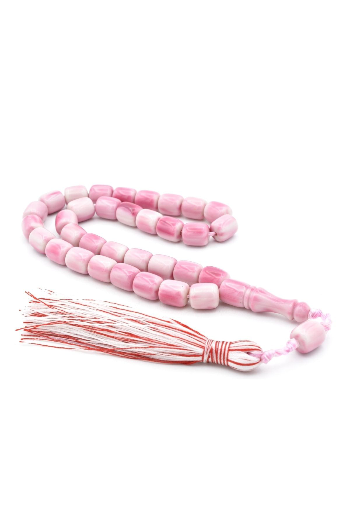 Zeyn Usta Işi Kapsül Model Beyaz Pembe Katalin Tesbih 019