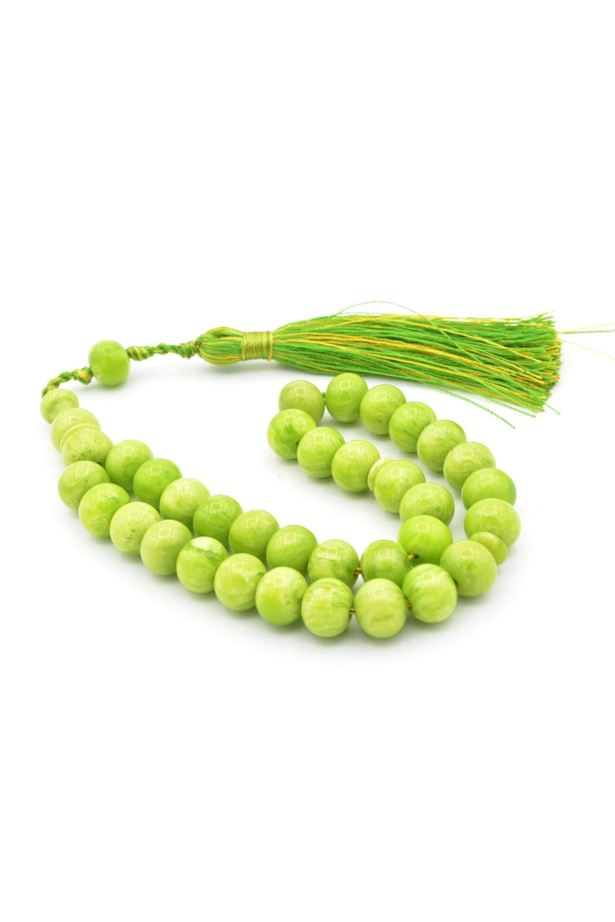 Zeyn Usta Işi Küre Model Yeşil Katalin Tesbih 015