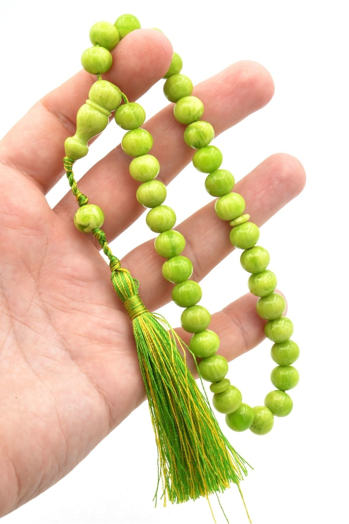 Zeyn Usta Işi Küre Model Yeşil Katalin Tesbih 015