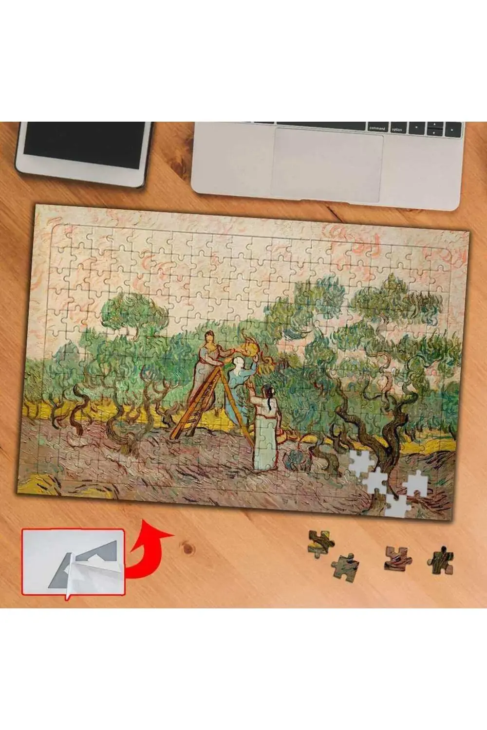 Zeytin Toplayanlar, Van Gogh 240 Parça Puzzle Yapboz Tablo-1949