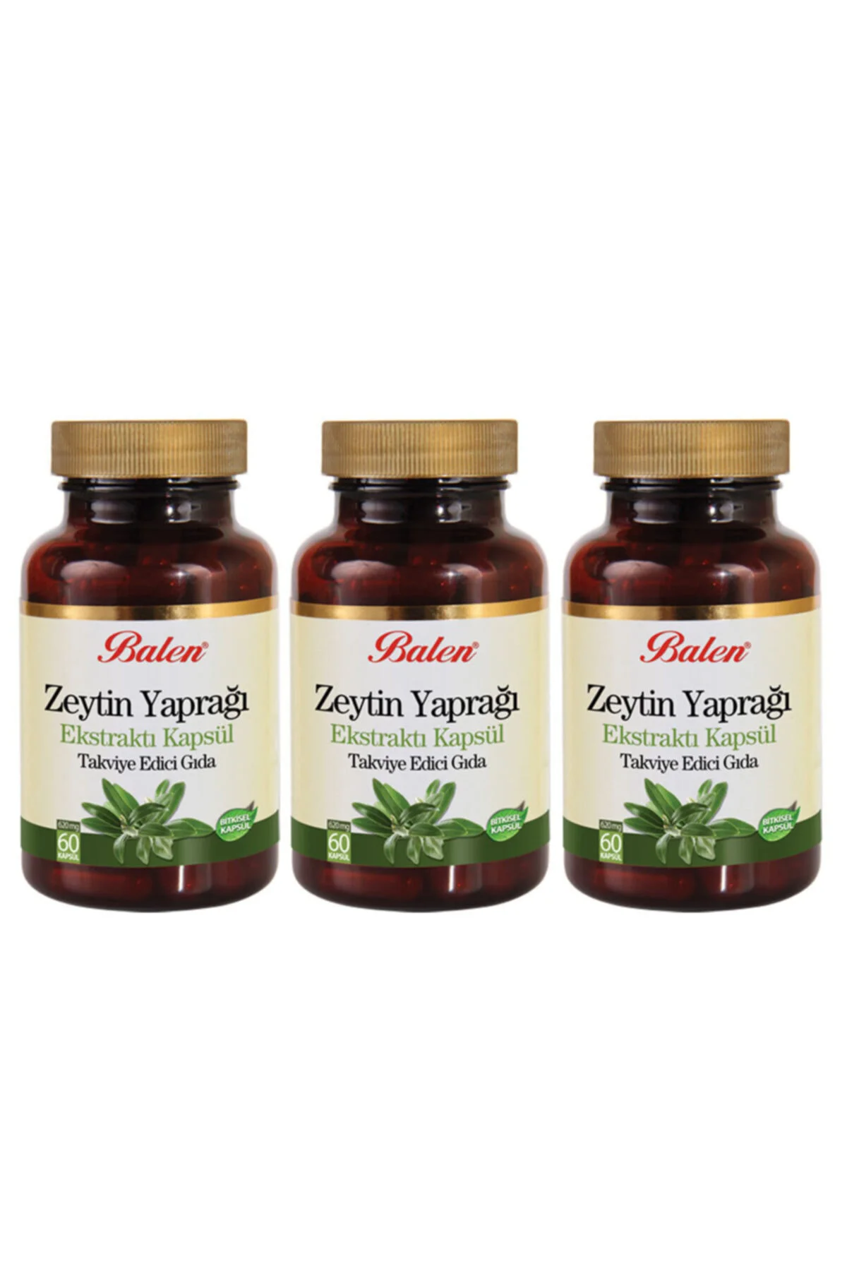Zeytin Yaprağı Ekstraktı 60 Kapsül 3 Adet