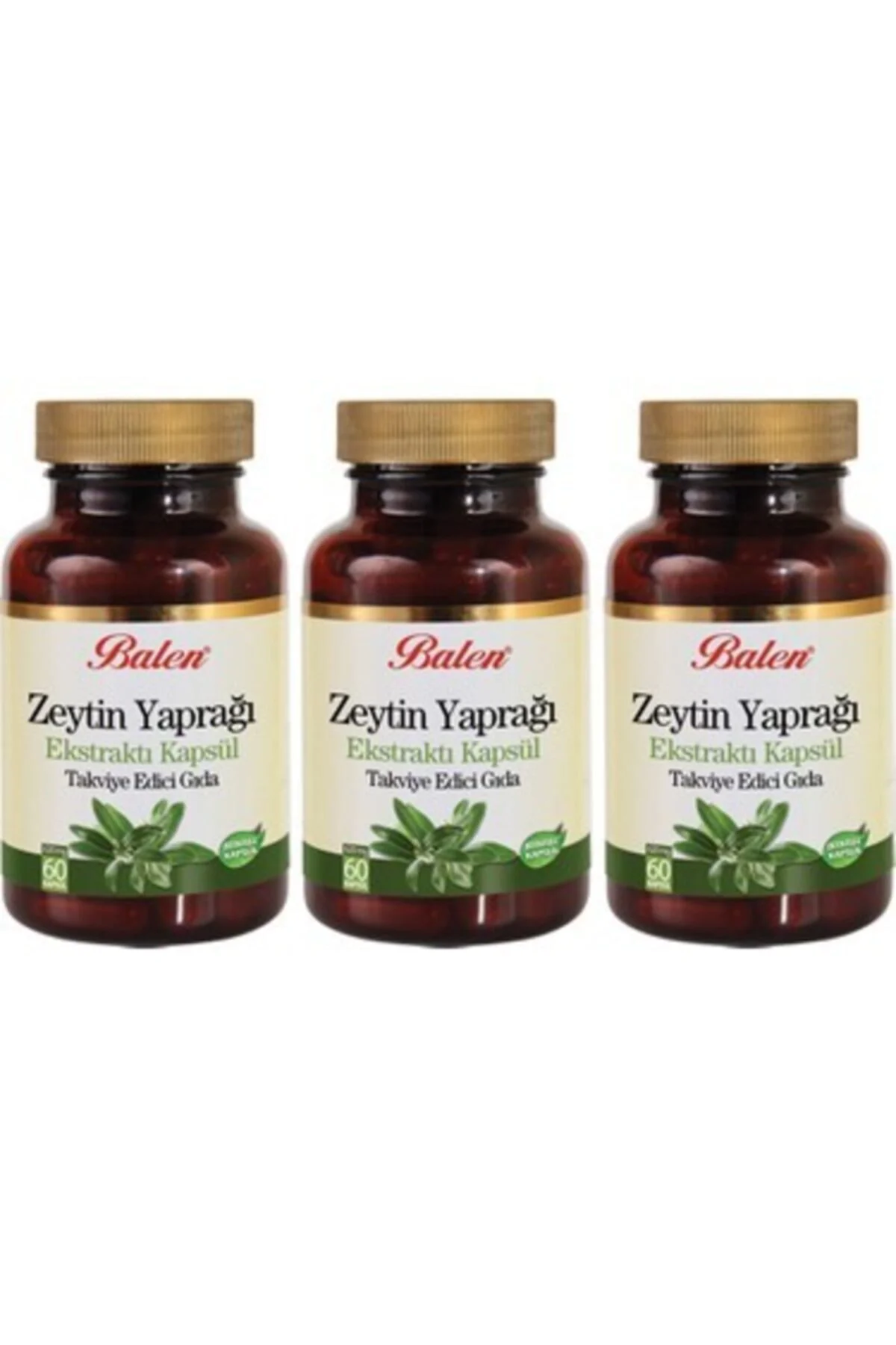 Zeytin Yaprağı Ekstrat Kapsül 620mg*60 - 3 Adet