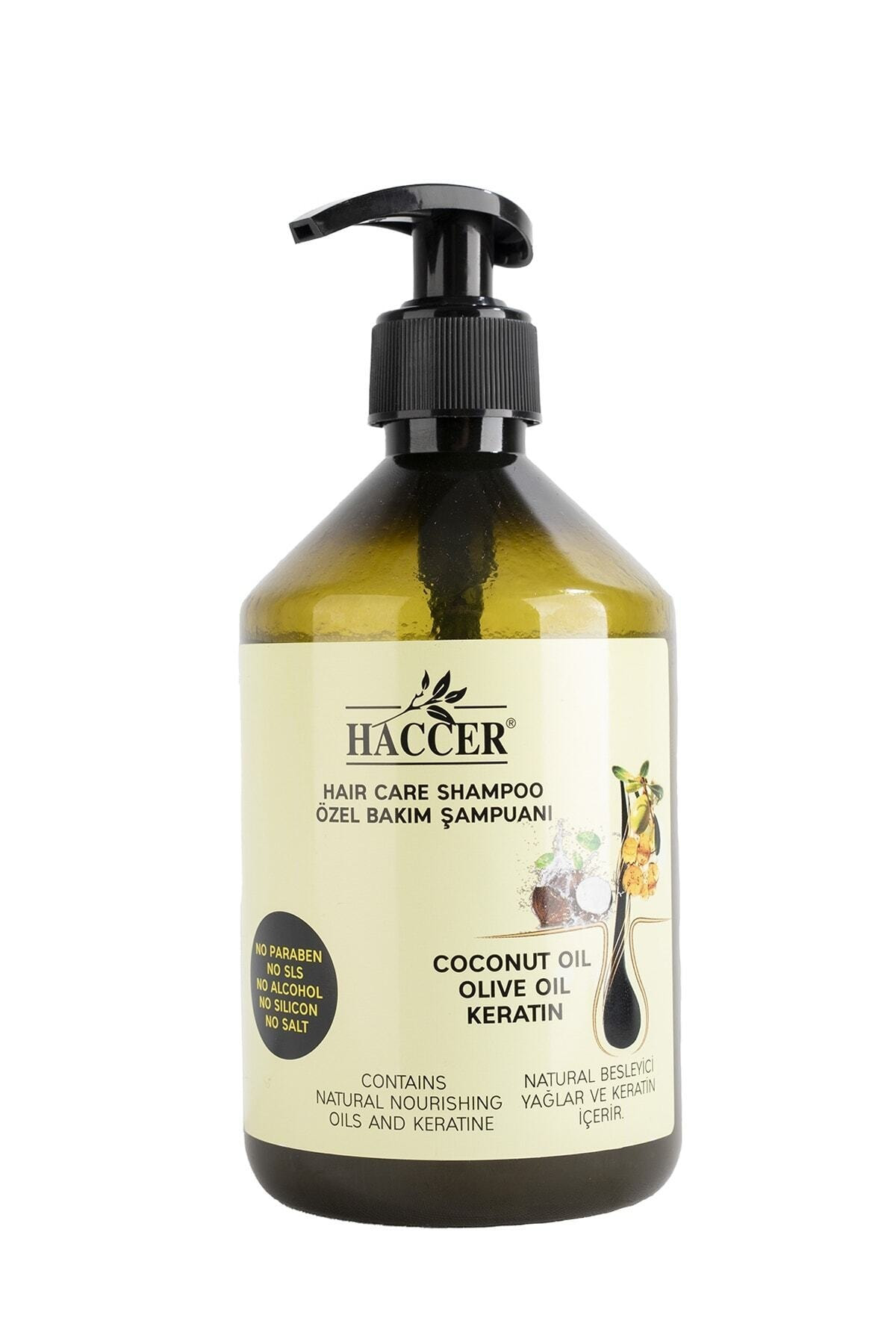 Haccer Zeytinyağı Hindistan Cevizi Yağı Keratin Tuzsuz Bakım Şampuanı 40