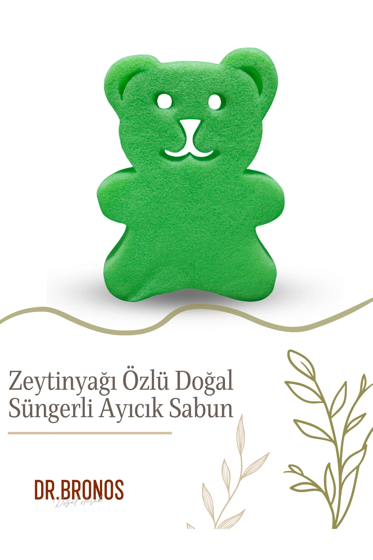 Zeytinyağı Özlü Doğal Süngerli Ayıcık Sabun 135 gr