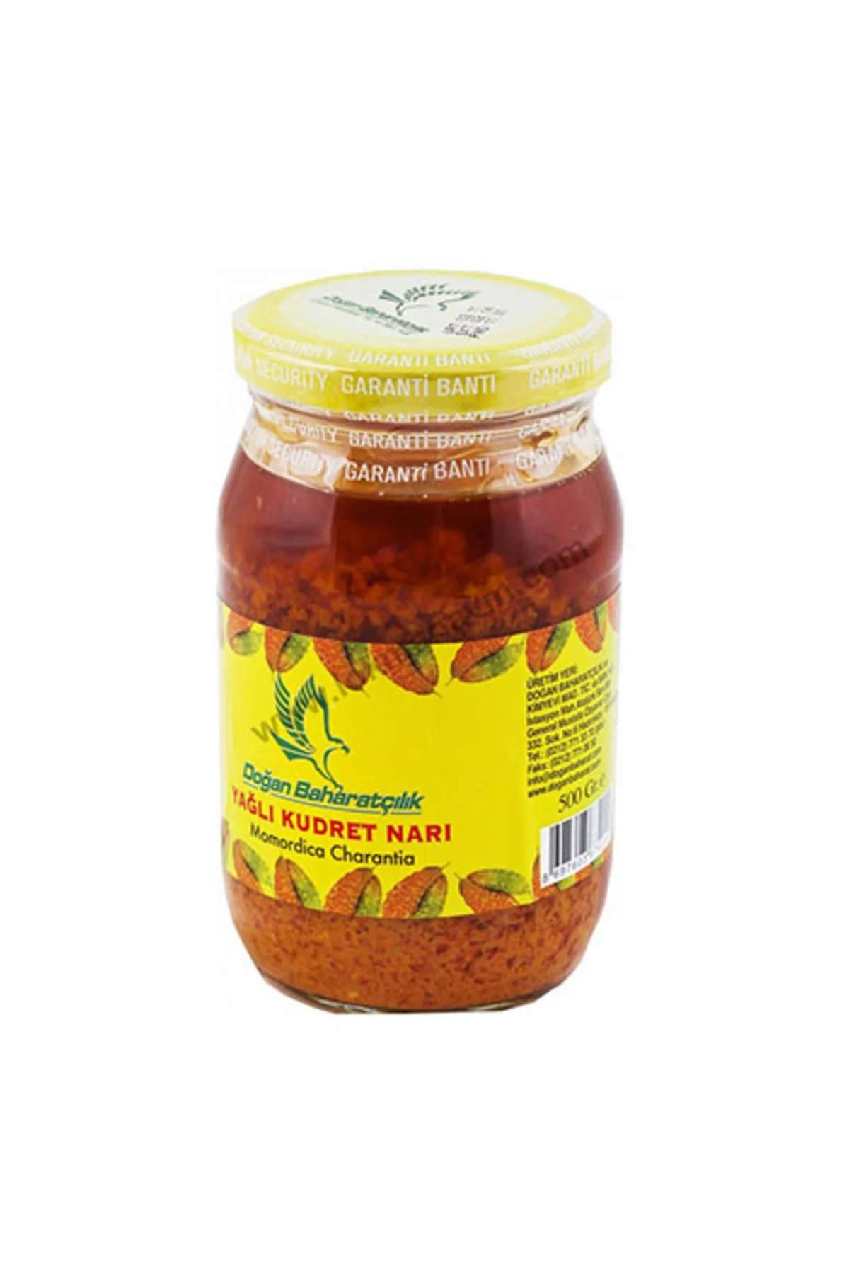 Zeytinyağlı Kudret Narı Cam Kavanoz 500 Gr