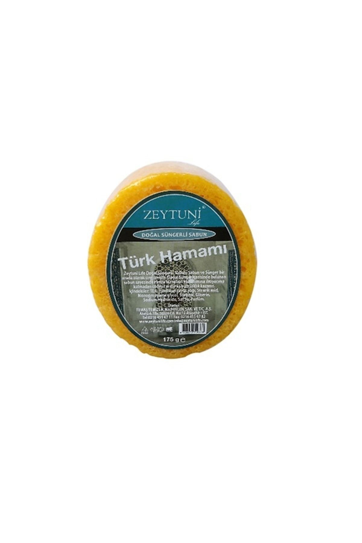 Zeytuni Süngerli Türk Hamam Sabunu 175gr