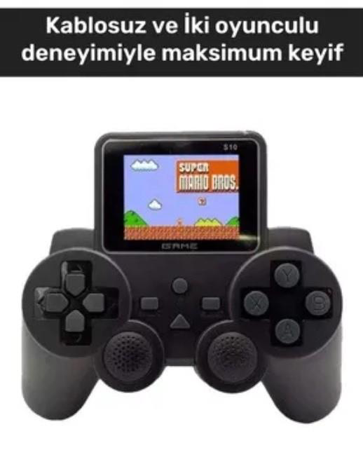 Zhltools 500 Adet Nostalji Retro Oyun Taşınabilir Konsol S10 Game