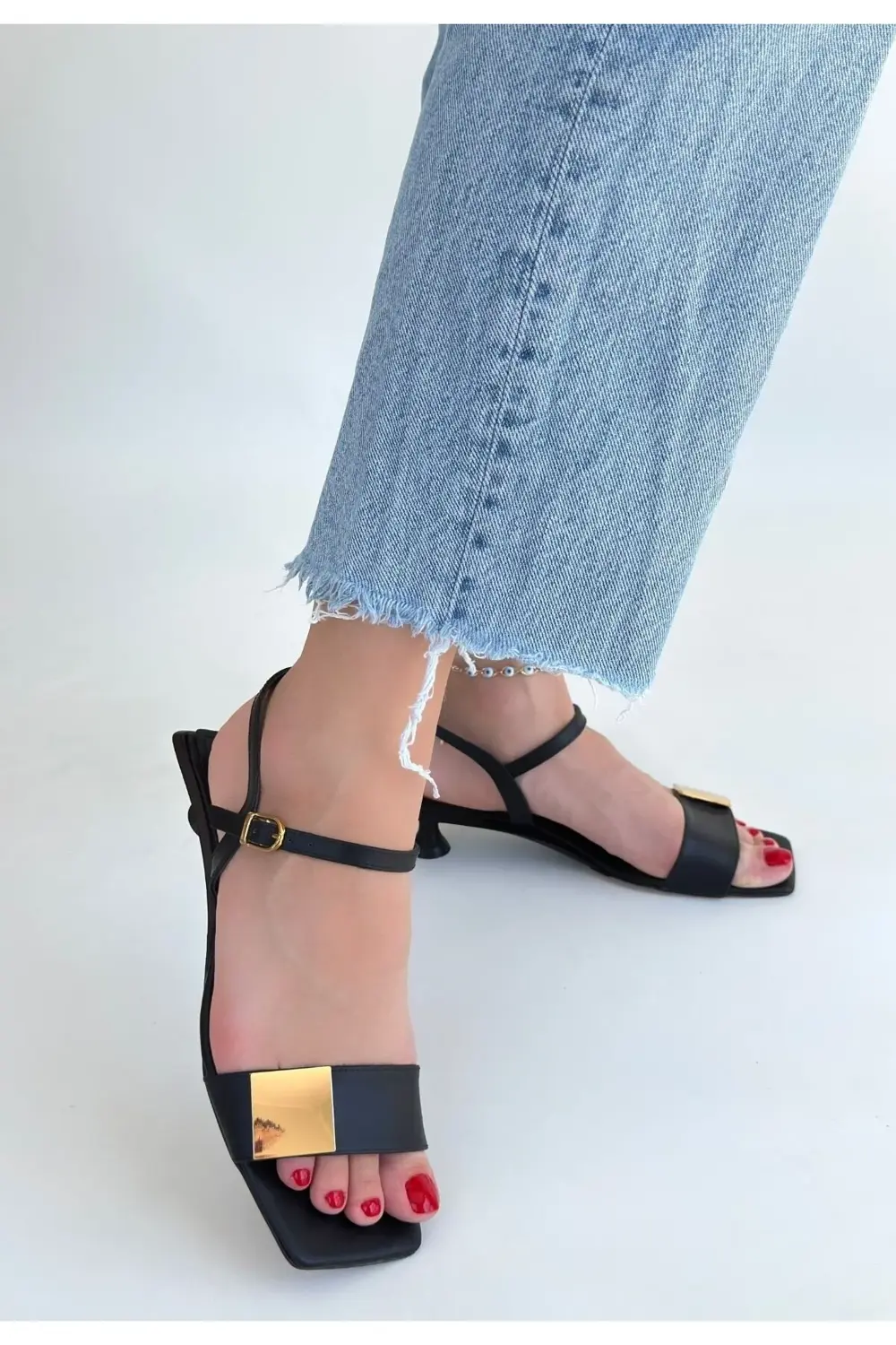 Zıan Siyah Topuklu Ayakkabı