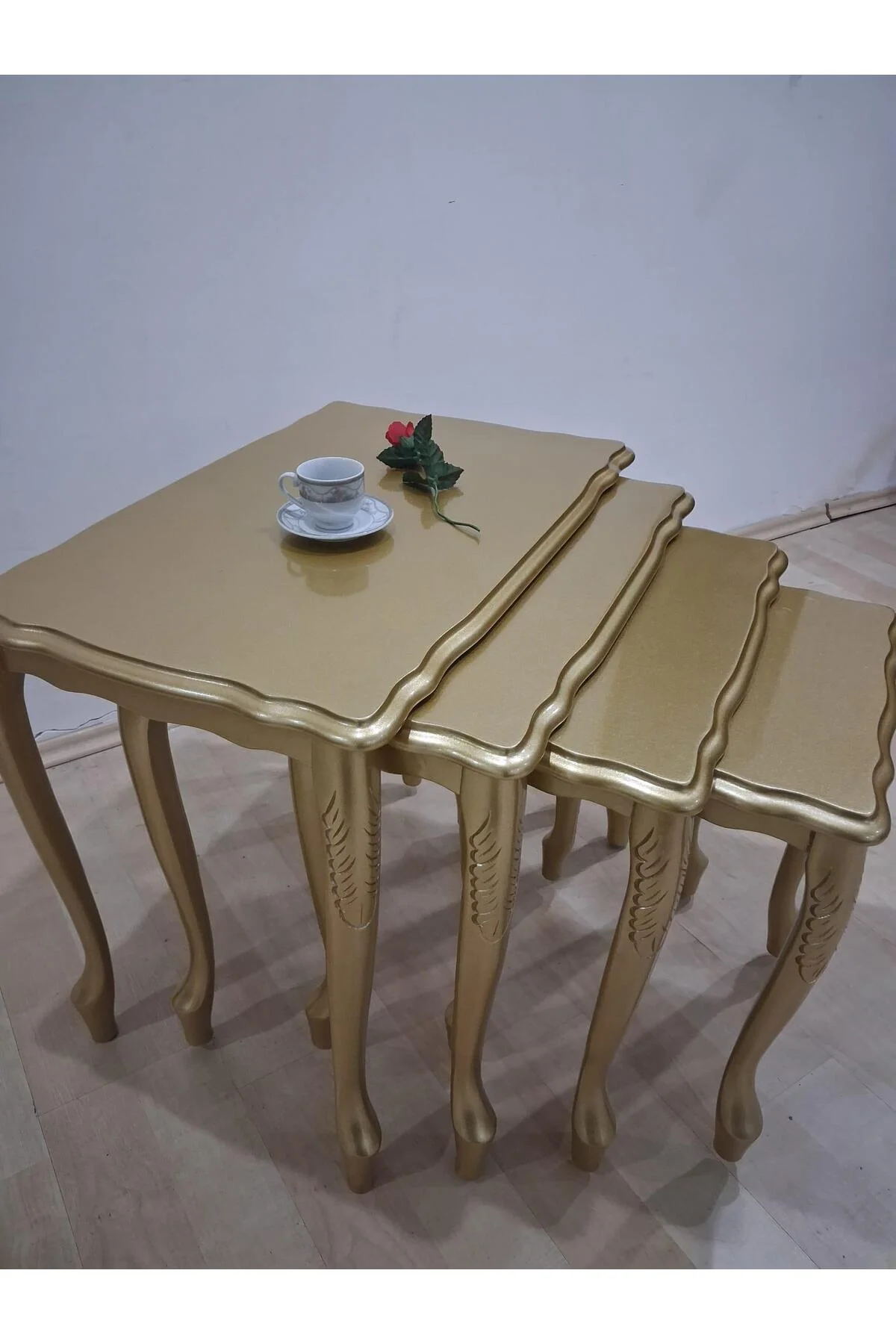 Zigon 13061 klasik Model Kayın Aslan ayak Parlak GOLD Lake Renk Kutu sevk El Yapı Zigon 13061 klasik Model Kayın Aslan ayak Parlak GOLD Lake Renk Kutu sevk El Yapı - Görsel 3