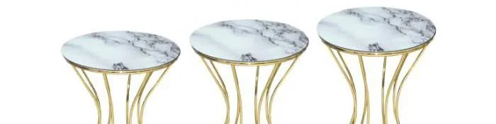Zigon 13397 Kumsaat Brc Model Mermer Desen Metal Çelik GOLD Renk 