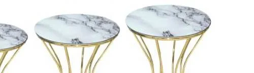 Zigon 13397 Kumsaat Brc Model Mermer Desen Metal Çelik GOLD Renk 