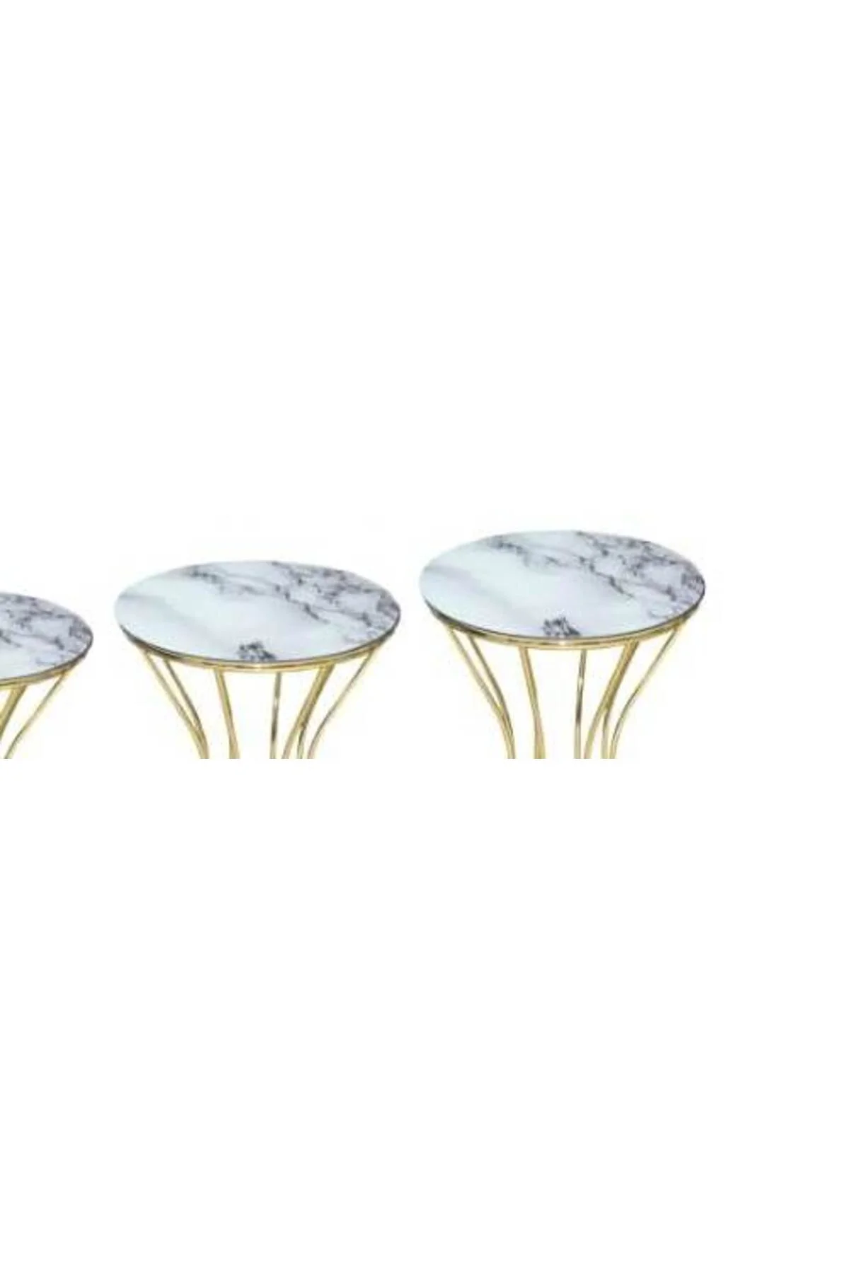 Zigon 13397 Kumsaat Brc Model Mermer Desen Metal Çelik GOLD Renk Kaplama El Yapımı - Görsel 4