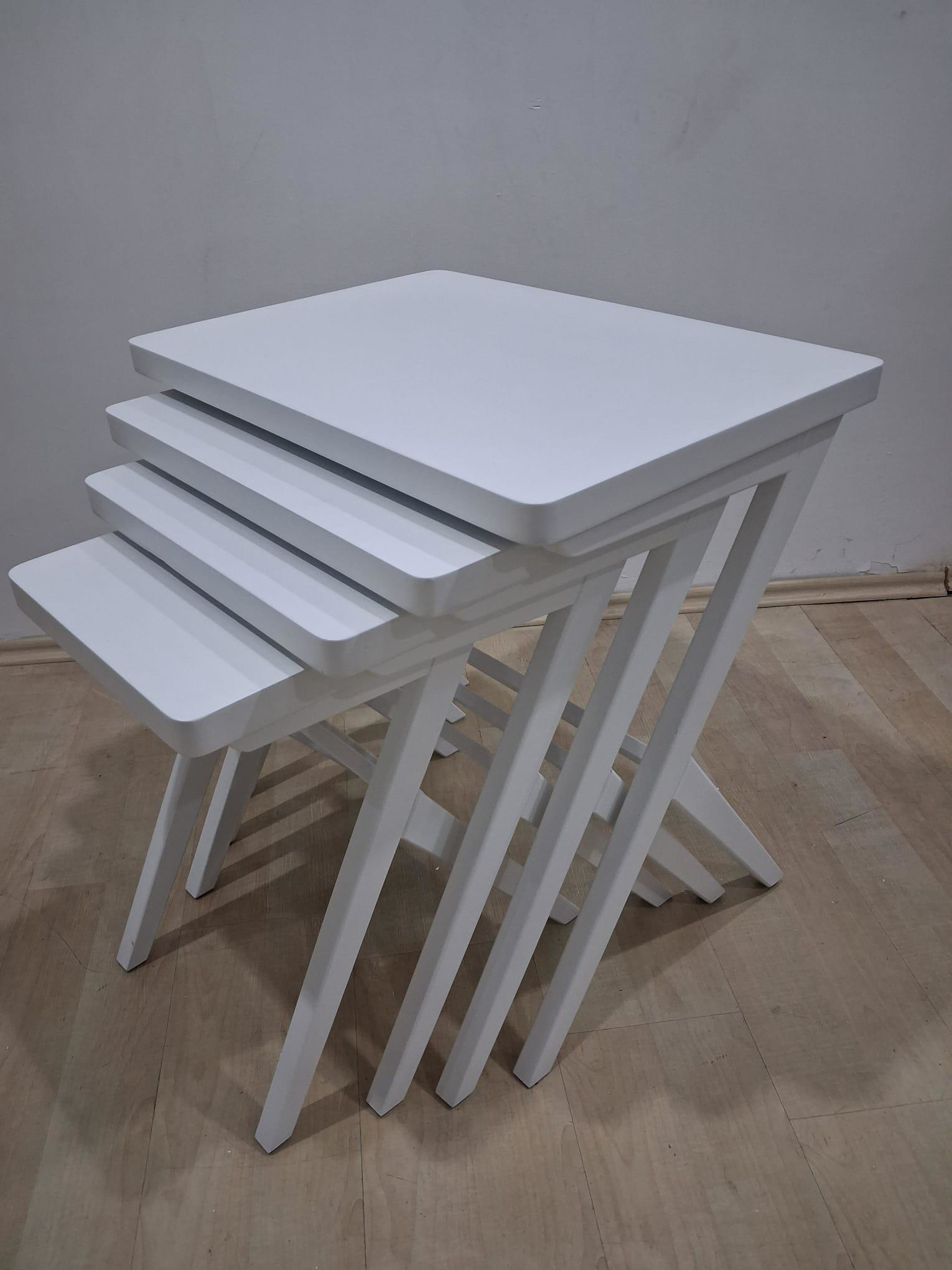 Zigon 17612 ılgz Klasik ÇAPRAZ Model Kayın ayak Parlak Beyaz Lake