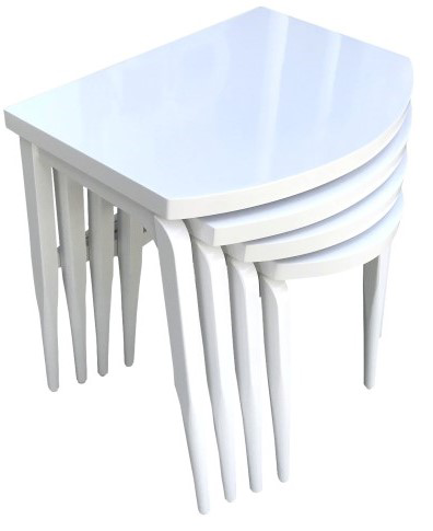 Zigon 17619 ılgz Klasik D Model Sehpa Kayın Retro Ayak Parlak Bey