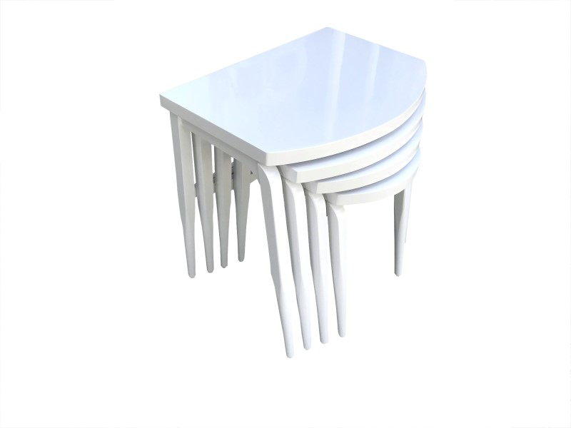 Zigon 17619 ılgz Klasik D Model Sehpa Kayın Retro Ayak Parlak Bey