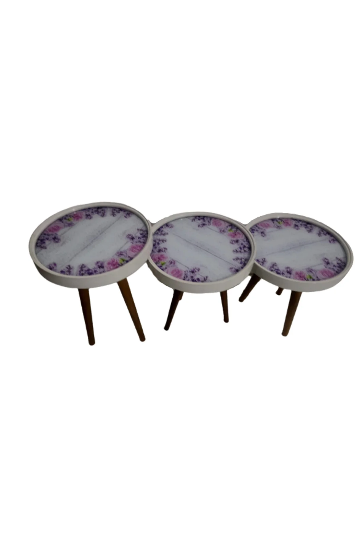 Zigon 19623 Sehpa Çember AKASYA Model Kayın Retro Ceviz 3 Ayak Üstü Cam El Yapım Zigon 19623 Sehpa Çember AKASYA Model Kayın Retro Ceviz 3 Ayak Üstü Cam El Yapım - Görsel 7