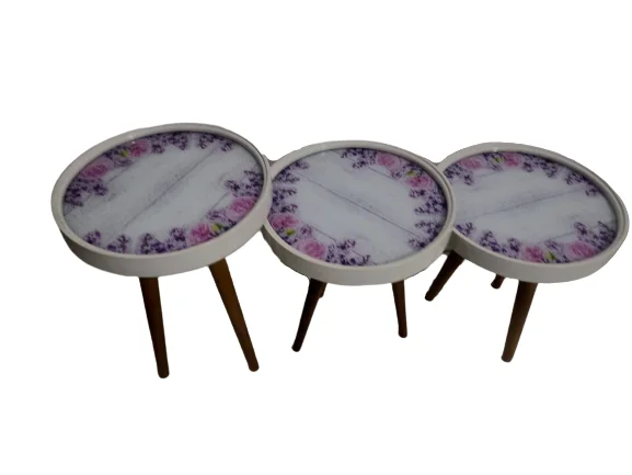 Zigon 19623 Sehpa Çember AKASYA Model Kayın Retro Ceviz 3 Ayak Üstü Cam El Yapım Fiyatı, Yorumları ve Özellikleri