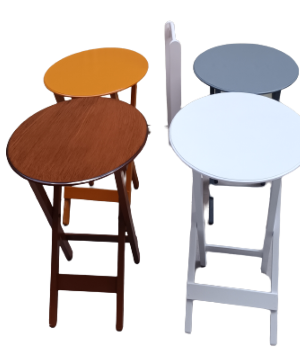 Zigon Çanta 12237 Oval Dörtlü Ahşap MDF Gri Ceviz Beyaz Hardal Re