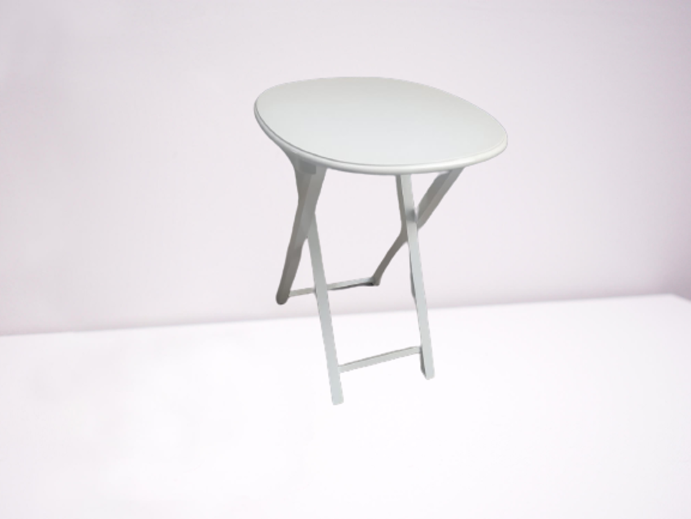 Zigon Çanta 17388 Oval ahşap MDF Model Torna  Parlak Beyaz Lake B