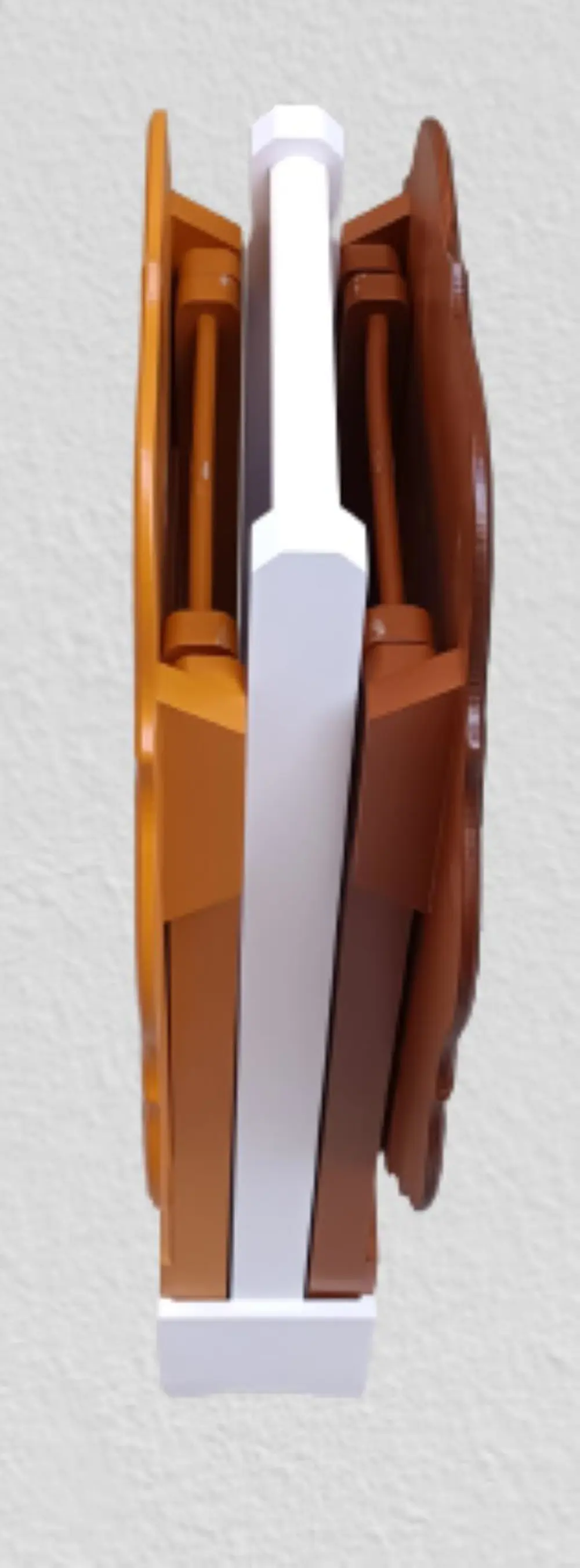 Zigon Çanta 90075 Sehpa Yonca Model 2li Takım Ahşap MDF Hardal-Ce