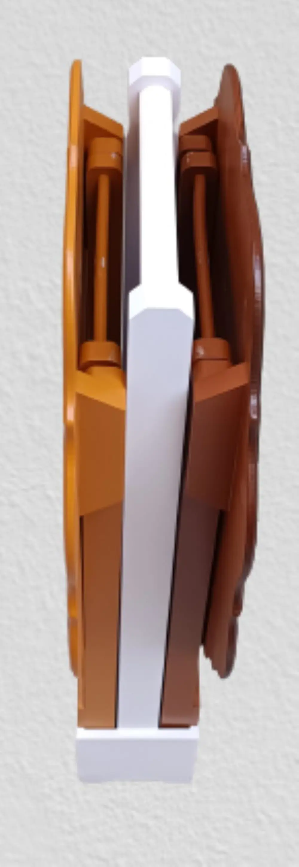 Zigon Çanta 90075 Sehpa Yonca Model 2li Takım Ahşap MDF Hardal-Ce