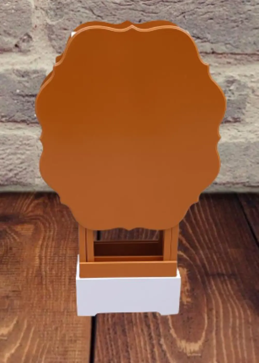 Zigon Çanta 90076 Sehpa Yonca Model 2 li Tk Ahşap MDF Hardal Renk