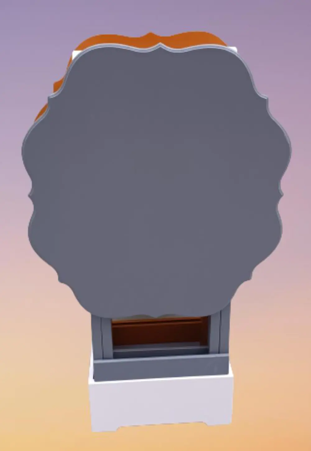 Zigon Çanta 90077 Sehpa Yonca Model 2 li Tk Ahşap MDF Gri Hardal 