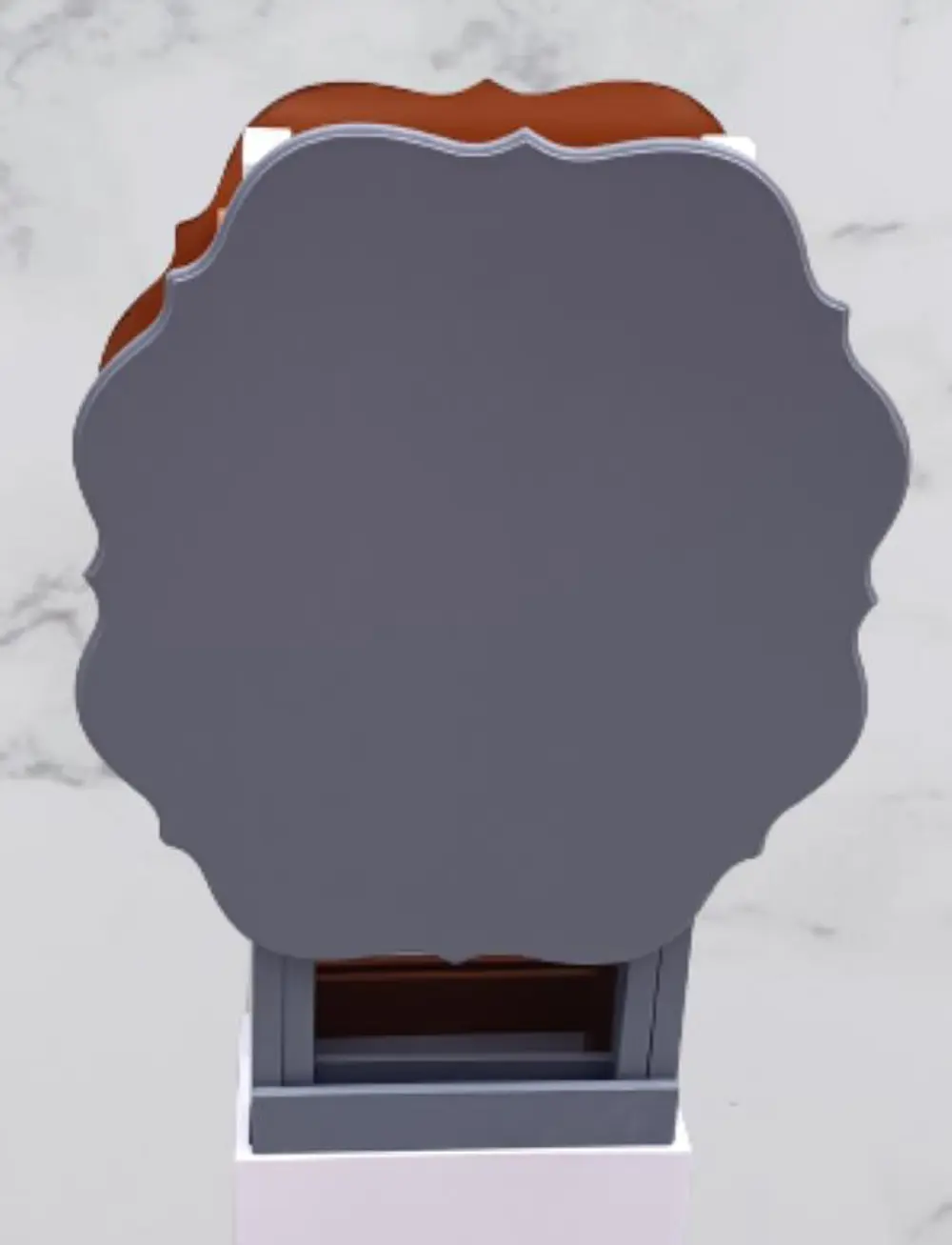 Zigon Çanta 90078 Sehpa Yonca Model 2 li Tk Ahşap Mdf Gri Ceviz R