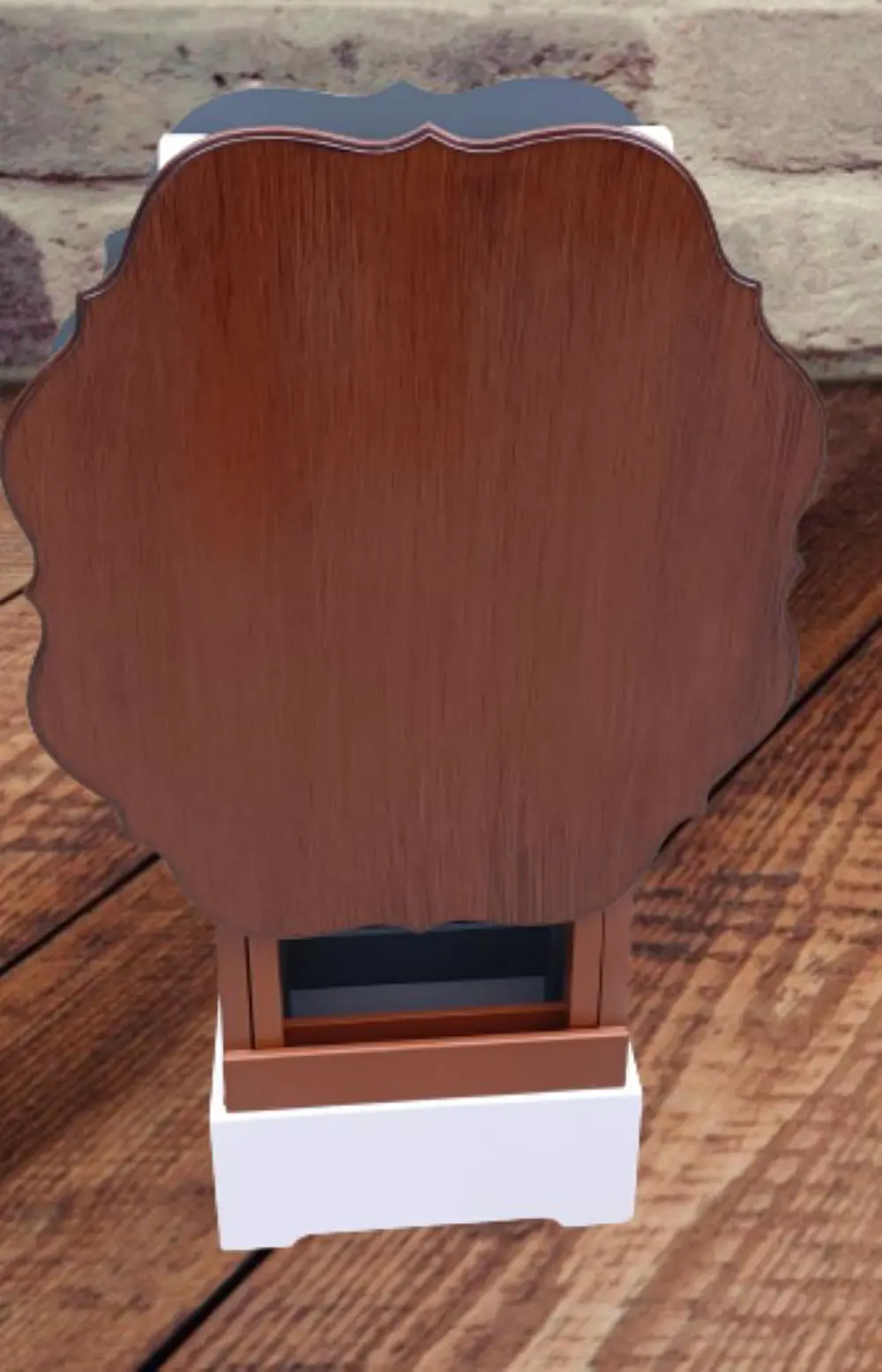 Zigon Çanta 90078 Sehpa Yonca Model 2 li Tk Ahşap Mdf Gri Ceviz R