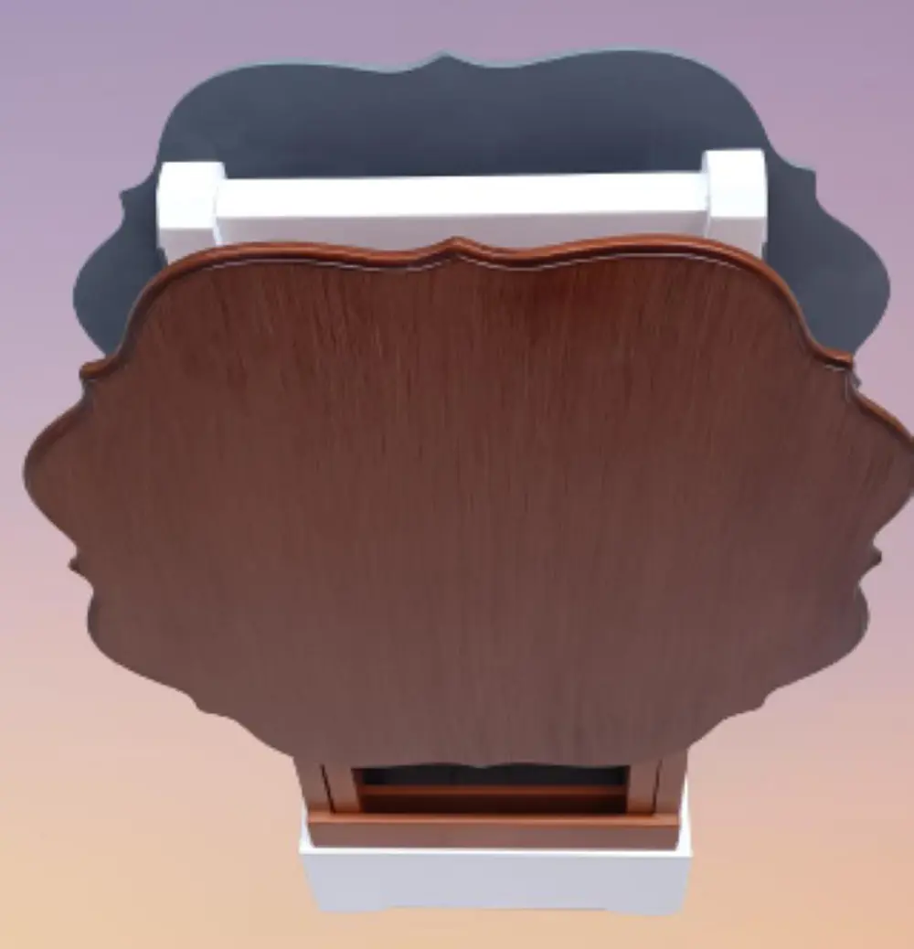 Zigon Çanta 90078 Sehpa Yonca Model 2 li Tk Ahşap Mdf Gri Ceviz R