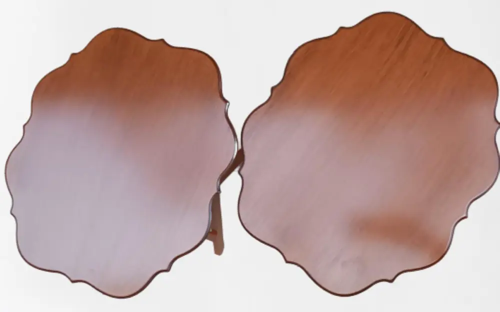 Zigon Çanta 90080 Sehpa Yonca Model 2 li Tk Ahşap MDF Parlak Cevi