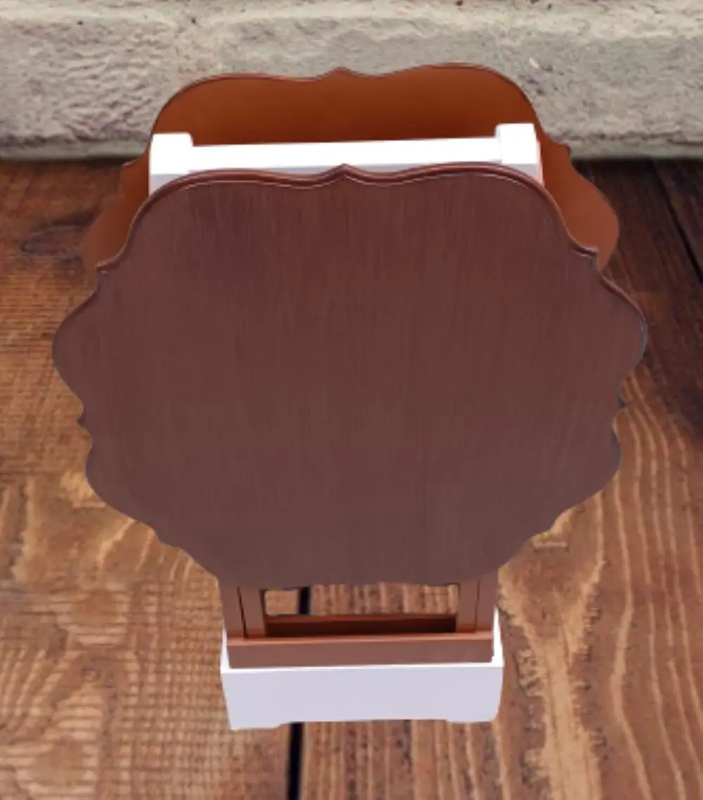 Zigon Çanta 90080 Sehpa Yonca Model 2 li Tk Ahşap MDF Parlak Cevi