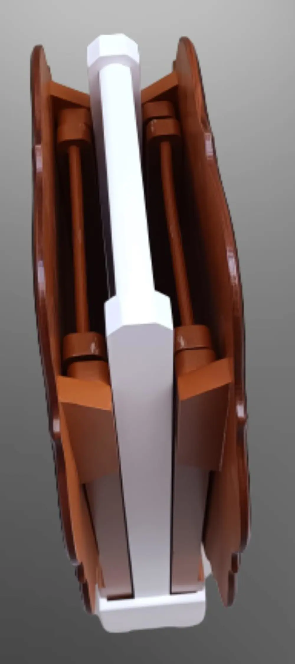 Zigon Çanta 90080 Sehpa Yonca Model 2 li Tk Ahşap MDF Parlak Cevi