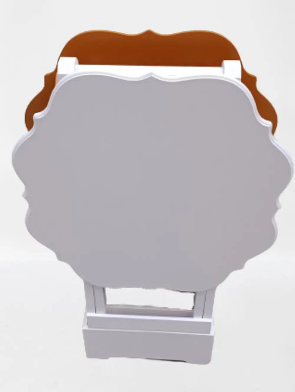 Zigon Çanta 90081 Sehpa Yonca Model İkili Tk Ahşap MDF Beyaz ve H