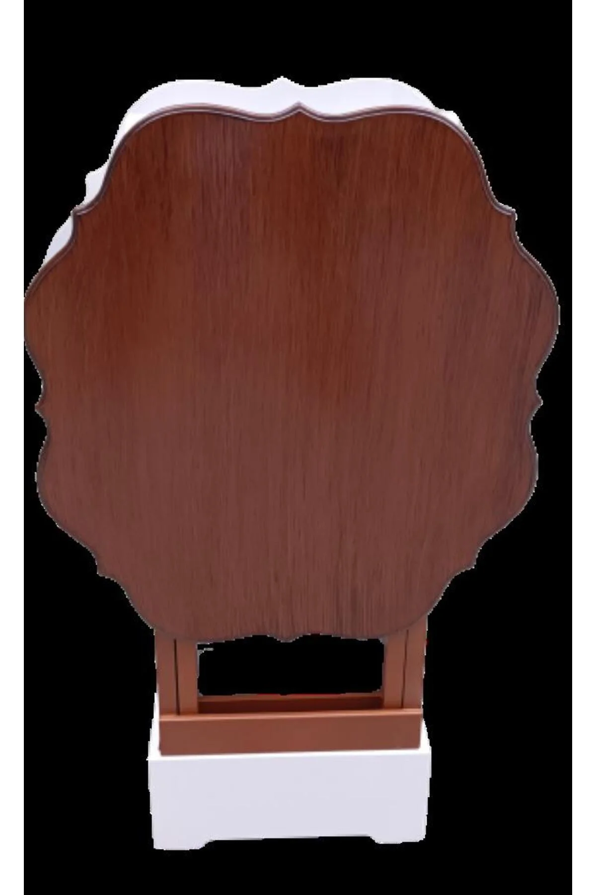 Zigon Çanta 90083 Yonca Model 2 li Takım Ahşap MDF Beyaz-Ceviz Renk Uyum El Yapım - Görsel 2