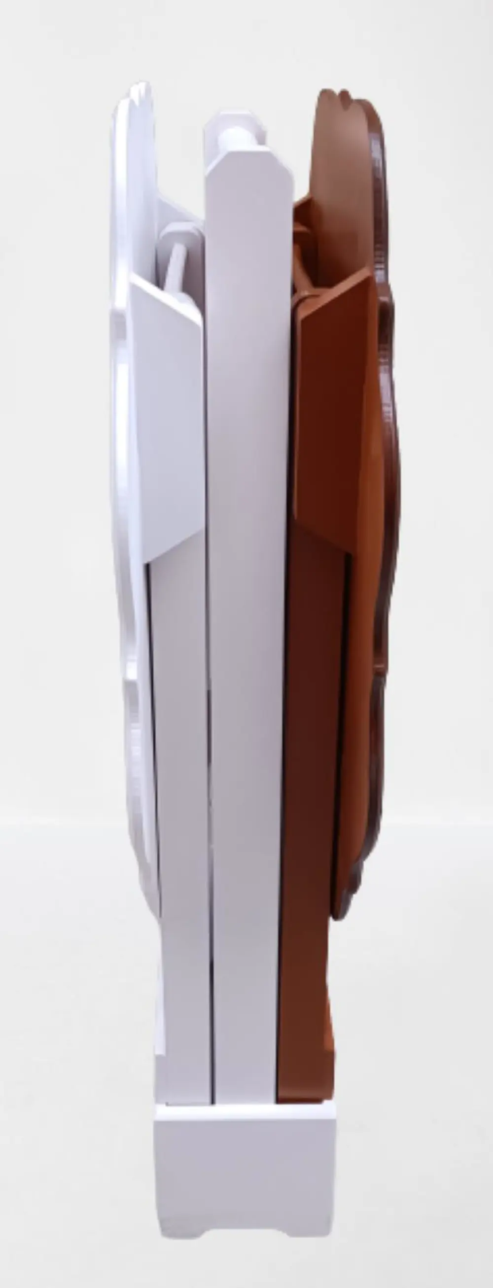 Zigon Çanta 90083 Yonca Model 2 li Takım Ahşap MDF Beyaz-Ceviz Re