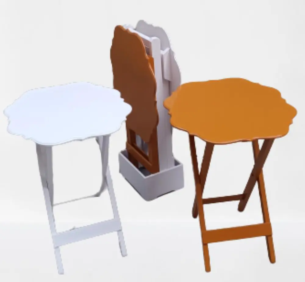 Zigon Çanta 90086 Yonca Dörtlü 90086 Ahşap MDF Beyaz ve Hardal Re