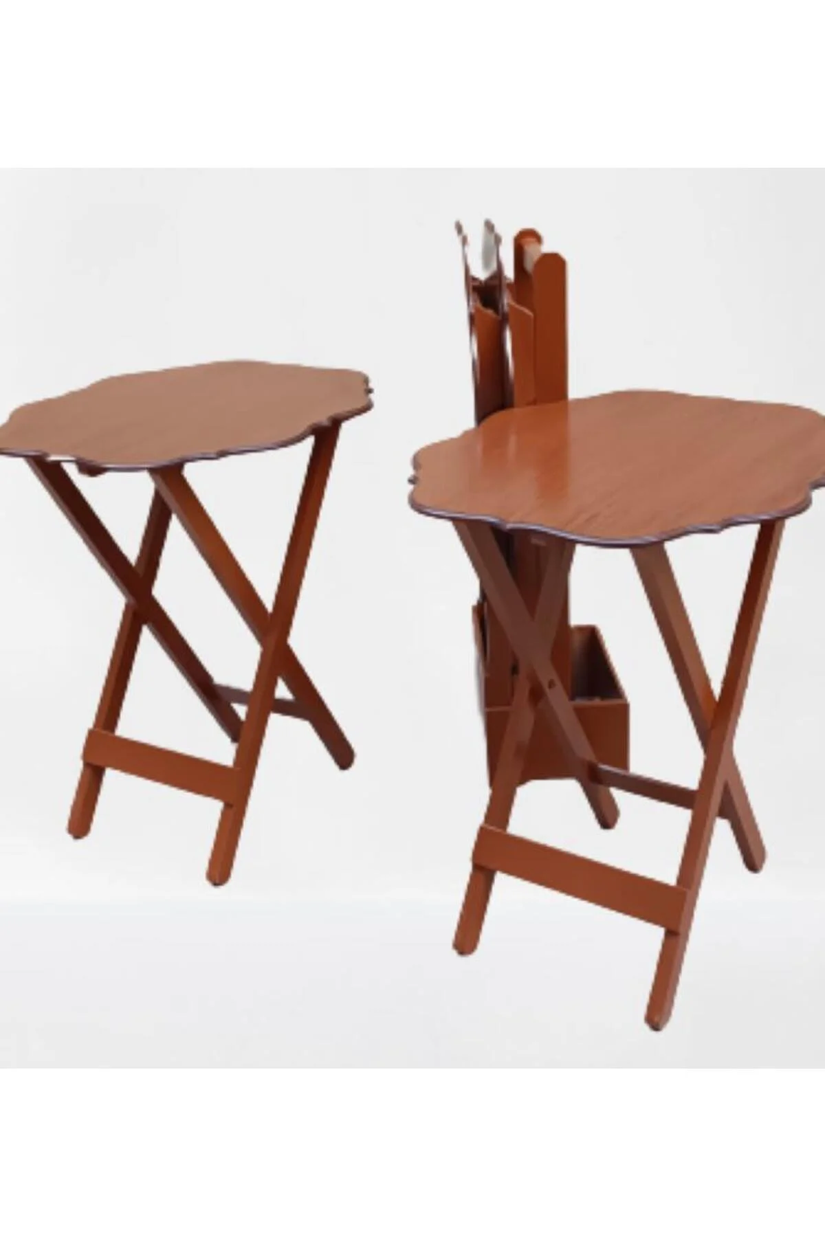 Zigon Çanta 90093 Yonca Takım Dörtlü Model Ahşap MDF parlak Ceviz Renk El Yapım Zigon Çanta 90093 Yonca Takım Dörtlü Model Ahşap MDF parlak Ceviz Renk El Yapım - Görsel 3