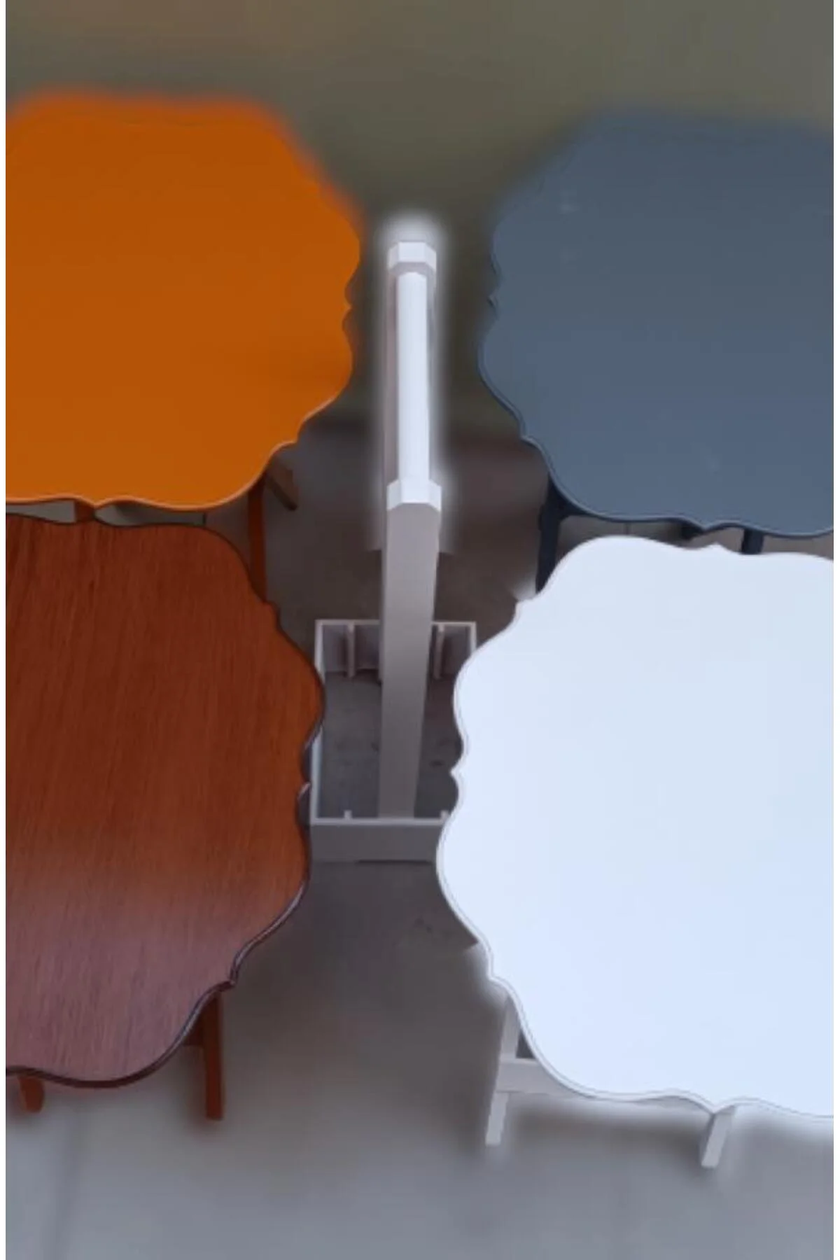 Zigon Çanta 90095 Yonca 4 lü Model MDF 4Renk Ceviz-Hardal-Beyaz ve Gri Renk Uyum - Görsel 7