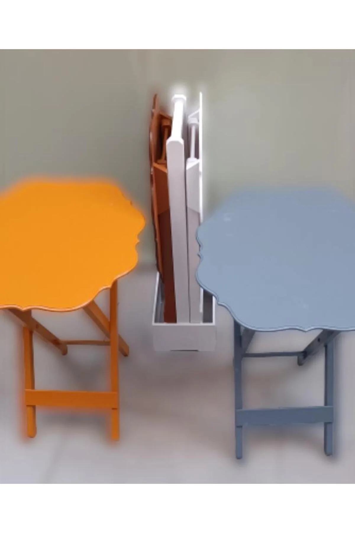 Zigon Çanta 90095 Yonca 4 lü Model MDF 4Renk Ceviz-Hardal-Beyaz ve Gri Renk Uyum - Görsel 4