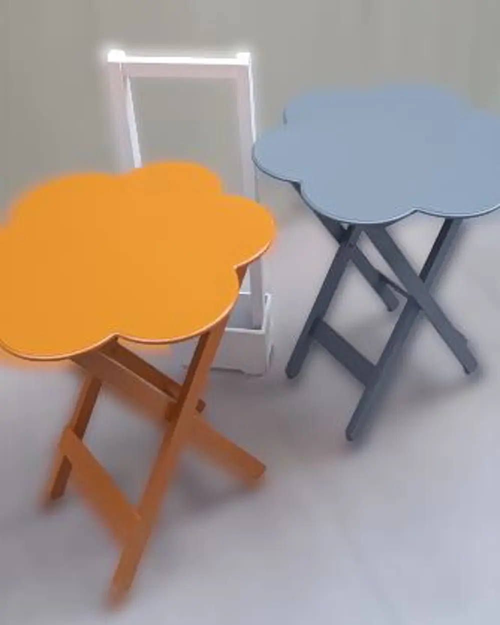 Zigon Çanta 90096 Papatya Model 2li Tk Ahşap MDF Hardal ve Gri Re