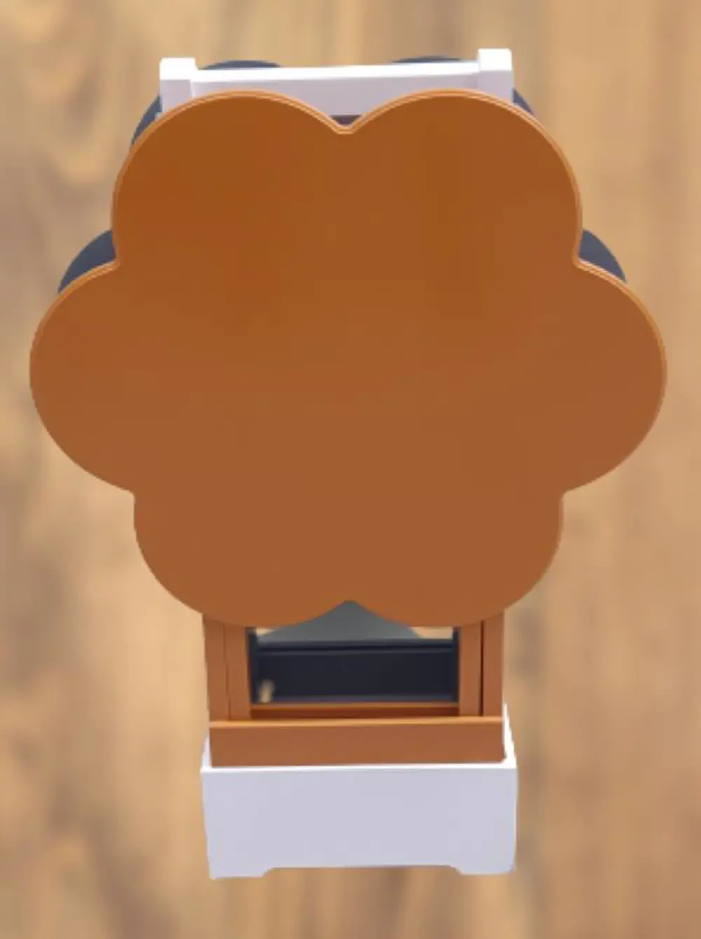 Zigon Çanta 90096 Papatya Model 2li Tk Ahşap MDF Hardal ve Gri Re