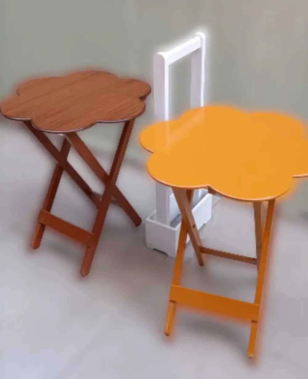 Zigon Çanta 90097 Papatya Model 2li Tk Ahşap MDF Hardal Ceviz Ren