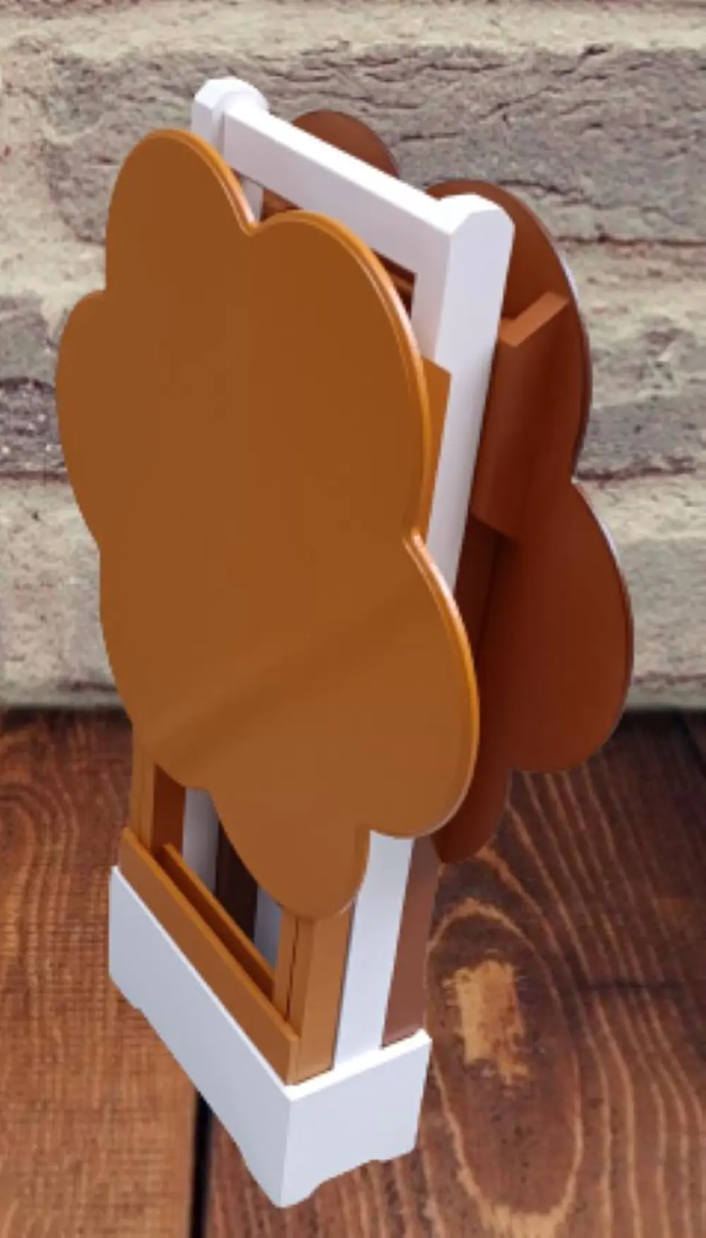 Zigon Çanta 90097 Papatya Model 2li Tk Ahşap MDF Hardal Ceviz Ren