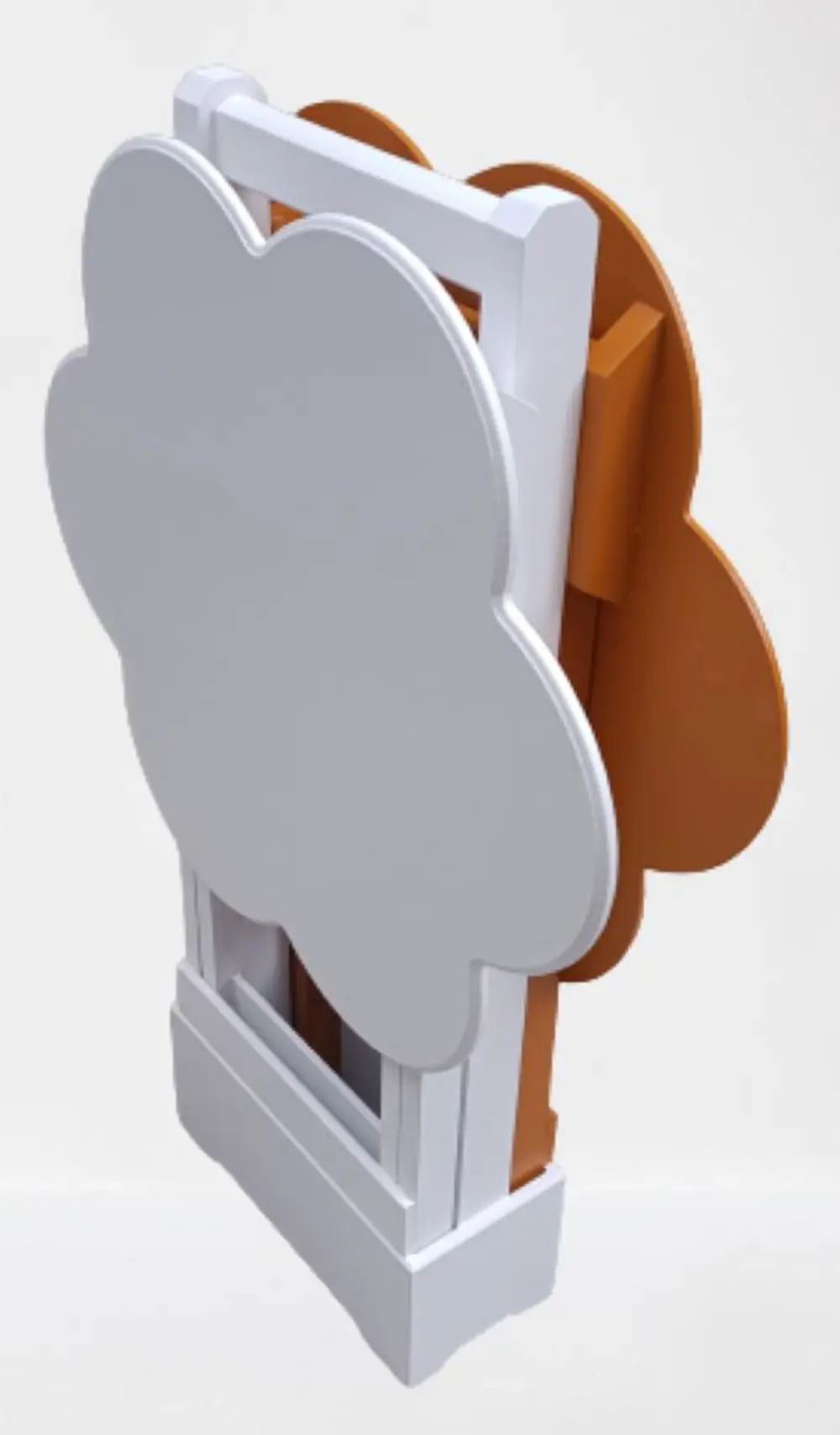 Zigon Çanta 90098 Sehpa Papatya Model 2li Tk Ahşap MDF Hardal-Bey