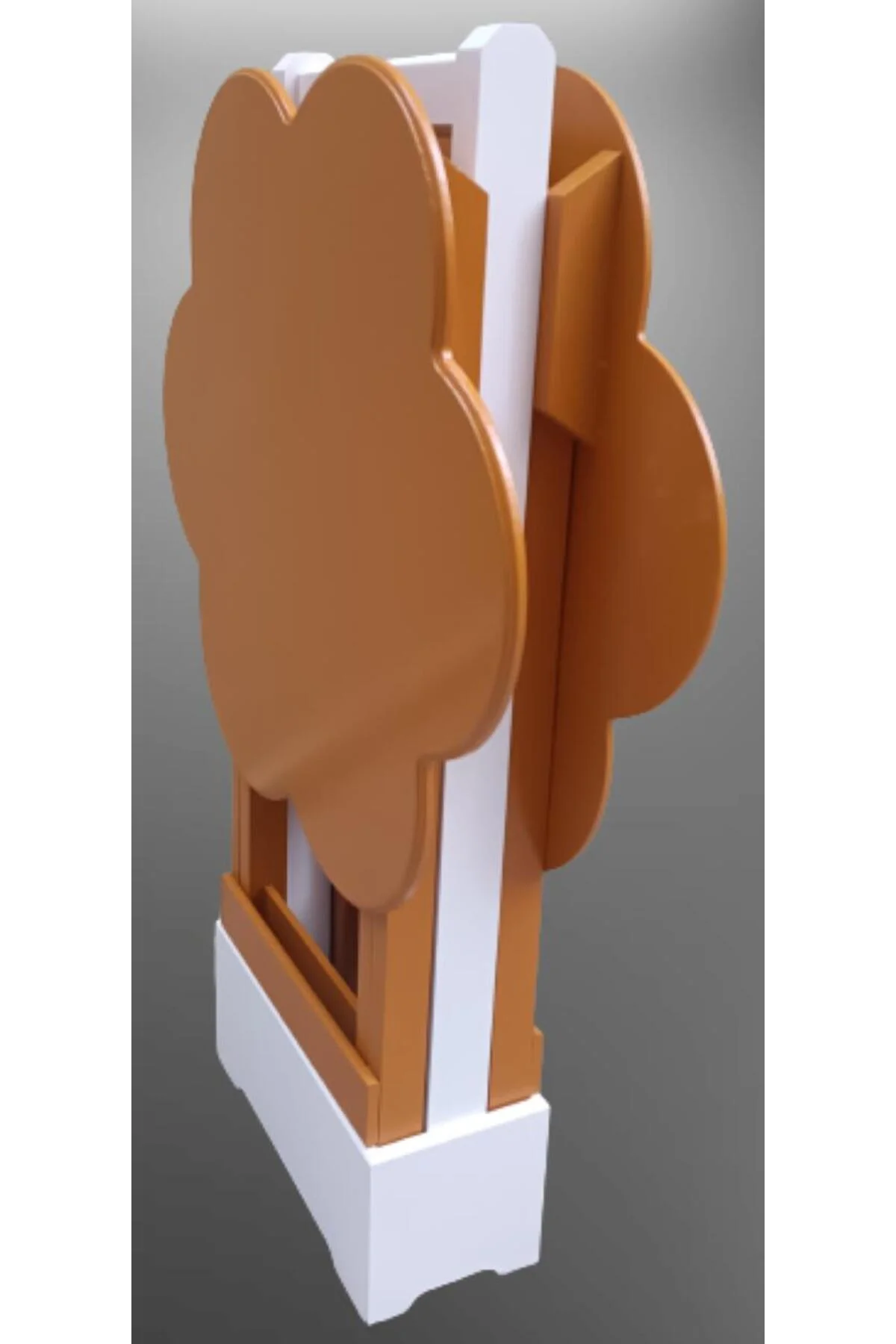 Zigon Çanta 90099 Papatya Model İkili Takım Ahşap MDF Hardal hardal Renk El Yapım - Görsel 6